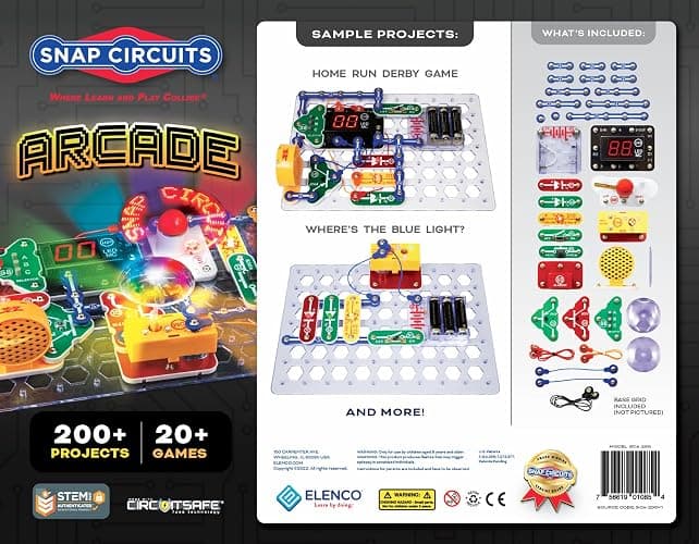 Snap Circuits “Arcade”, Electronics Exploration Kit, Stem Activities for Ages 8+, Full Color Project Manual (SCA-200) thumbnail 3