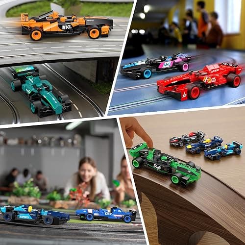 zinat F1 Race Cars Building Toys Set, 10 Pack F1 Racing Car Building Blocks, DIY Assembly Cars Toy Gift for Kids Boys Girls Ages 6+, Gift Idea for Birthday, Christmas (732 Pcs) thumbnail 5