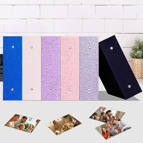 Extra Large Capacity Photo Album 4x6 1000 Pockets, Linen Cover and Front Window,Holds 1000 4x6 Horizontal and Vertical Photos,4 x 6 Picture Book for Family Wedding Anniversary Vacation (Black) thumbnail 2