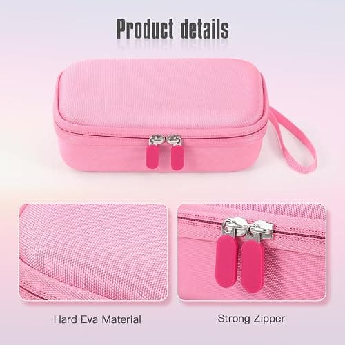 Seracle Camera Bag Carrying Case Compatible with Canon G7X Mark III/ G7X Mark II Digital Camera, Hard Bag Suitable for Travel and Home Storage (Pink) thumbnail 5