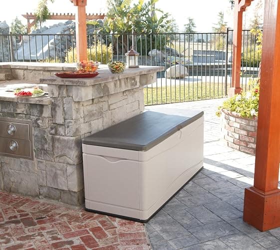 LIFETIME 60012 Extra Large Deck Box, 130 Gallon, Desert Sand/Brown thumbnail 8