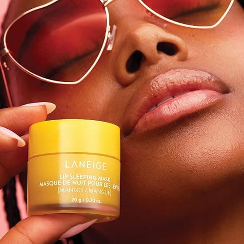 LANEIGE Lip Sleeping Mask Mango: Nourish, Hydrate, Vitamin C, Murumuru & Shea Butter, Antioxidants, Flaky, Dry Lips thumbnail 4