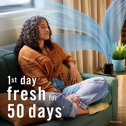 Febreze Plug Scent Booster in Black, Continuous Scent Device Oil Diffuser, Compatible with Febreze Air Freshener Plug in Refills thumbnail 6