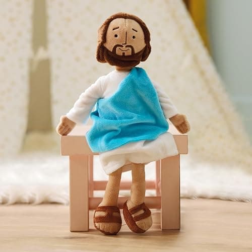 Hallmark My Friend Jesus Plush Doll, 13" Small Stuffed Jesus, Religious Gift for Kids, Baptism, Easter Basket Stuffers thumbnail 2