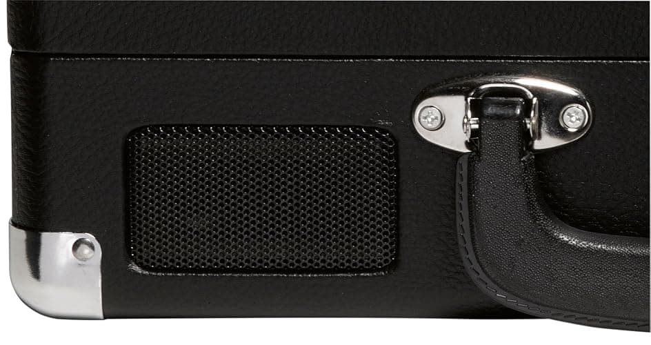 Denver VPL-120B Kofferplattenspieler Schwarz – Retro Plattenspieler mit Lautsprecher, USB Vinyl Player zum Digitalisieren, Auto-Stopp, Schallplattenspieler Vintage mit RCA-Ausgang thumbnail 5