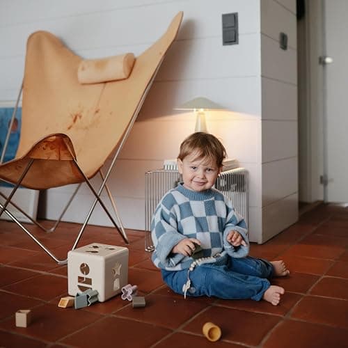 mushie Shape Sorting Box (Original) | Educational Learning Toy for Toddlers with 12 Shapes | Made in Denmark (10+ Months) thumbnail 6