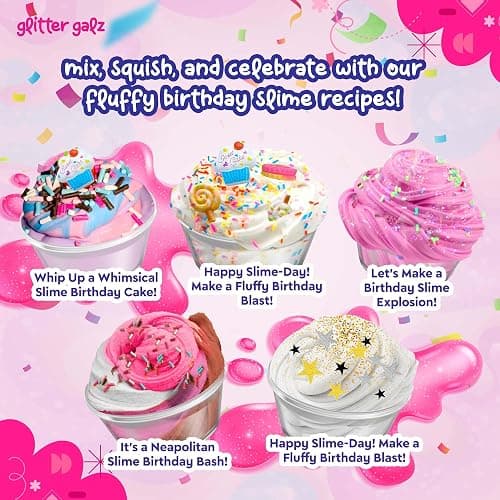 Easter Butter Slime Kit | Birthday Gifts for Girls Ages 6+ | DIY Make Your own Slime Birthday Party 42 Mix-ins | Arts and Crafts | Slime-Making kit | Slime Activator | Sensory Gifts for Teens thumbnail 5