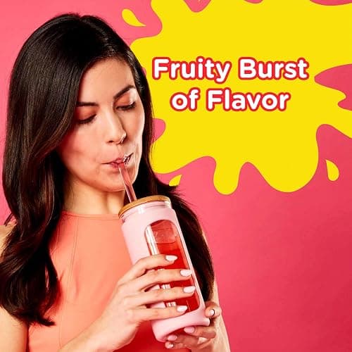 Starburst Singles to Go Variety Pack, Watertok Powdered Drink Mix, Includes 4 Flavors, Strawberry, Cherry, Orange And Lemon 1 Box (30 Servings) thumbnail 4