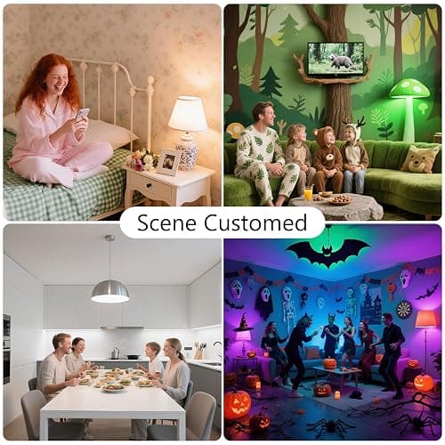 DAYBETTER Smart Light Bulbs, Smart Bulb Compatible with Alexa & Google Home, A19 E26 2.4G WiFi Bluetooth Alexa Light Bulbs, RGBCW Color Changing LED Light Bulb, 60W Equivalent, 800LM, 10Pack thumbnail 7