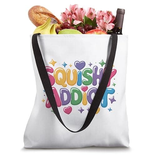 Squishy Addict Cute Pastel Slow Rise Toy Collector Graphic Tote Bag thumbnail 4