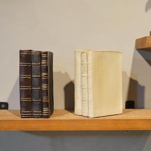 Guichifun Faux Books Living Room Decor - Resin Cute Cream Farmhouse Decor Fake Modern Fashion Decorative Books Set for Office Mantle Shelves Coffee Table Decor 4.2 * 2.7 * 6.2 Inch thumbnail 7