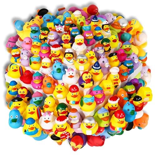 Audaisyly Rubber Ducks Bath Toy for Kids, Assortment Duckies for Jeep Ducking Pool Floater Ducky Bathtub Beach Toys, Party Favors Birthday - Image 1