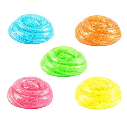 Goody Putty Neon Glitter Fidgety Putty Toy for Kids (1 Set (5 Tins)) thumbnail 7