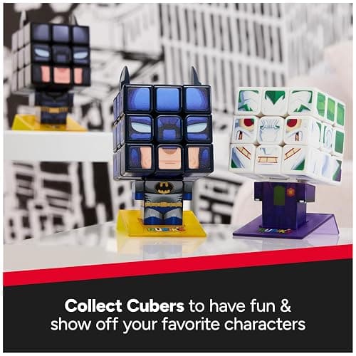 Rubik’s Cube, Batman & Joker Cubers, Amazon Exclusive 2-Pack, DC Comics Collectible Fidget Toy & Desk Decor, Challenging Brain Teaser for Fans of Batman Toys, for Ages 8 & Up thumbnail 6