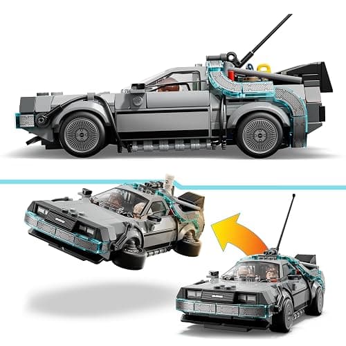 LEGO Speed Champions Time Machine from Back to The Future Building Toy for Kids - Pretend Play & Display Car Toy W/2 Build Modes for Boys & Girls, Ages 9+ - Gift Ideas for Birthdays & Fans - 77256 thumbnail 6