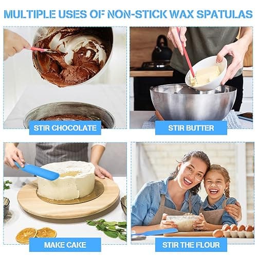 Patelai 12 Pieces Wax Sticks Silicone Waxing Spatulas for Hair Removal Reusable Silicone Applicator Different Sizes Scrapers Hard Sticks for Home Salon Body Use thumbnail 7