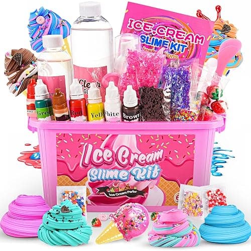 Slime Kit, decked DIY Slime Kit for Girls Age 6-12 Butter Slime Toys for Girls 7-10 Art Crafts for Kids 6-8 Birthday Gifts for Kids Stress Relief Kids Toys Girls - Image 1