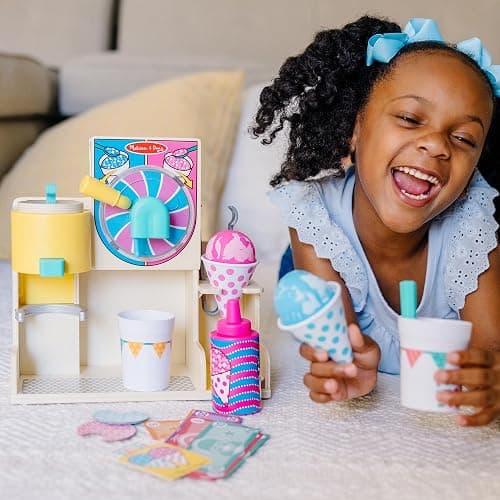 Melissa & Doug Fun at The Fair! Wooden Snow-Cone and Slushie Play Food Set - FSC Certified thumbnail 2
