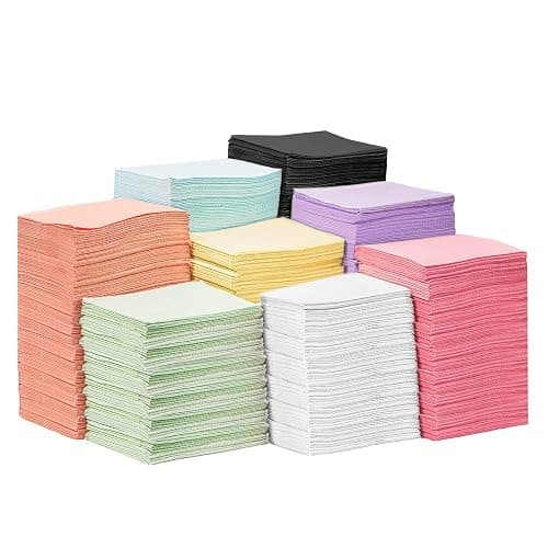 JMU 125 Pack Dental Bibs, Pink Dental Bibs Disposable 3-Ply, 13" x 18" Patient Bibs Medical Tray Covers thumbnail 9