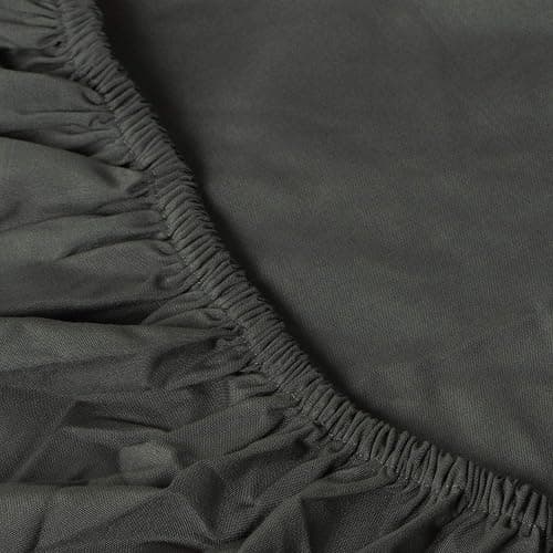 FLXXIE Twin Fitted Sheet Only - Bottom Sheet - Microfiber Deep Pocket up to 15inch Tiwn Fitted Sheet - Soft and Wrinkle, Fade, Shrinkage Resistant Fitted Bed Sheet, Dark Grey thumbnail 7