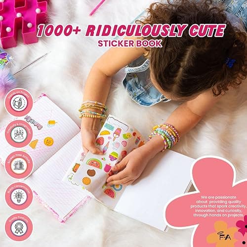 Fashion Angels 1000+ Ridiculously Cute Stickers for Kids - Fun Craft Stickers for Scrapbooks, Planners, Gifts and Rewards, 40-Page Sticker Book for Kids Ages 6+ and Up thumbnail 9