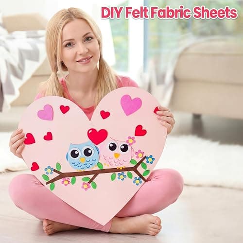 Reginary 120 Pcs 8 x 16 Inch Felt Sheets Bulk for Craft 40 Assorted Color Felt Fabric Squares Stiff Paper for Back to School Festival Holiday DIY Craft Sewing Patchwork thumbnail 7