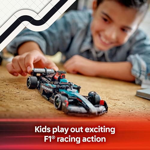 LEGO Speed Champions Mercedes-AMG F1 W15 Rennauto - Spielzeug mit Formel 1 Minifigur - Modell Auto zum Sammeln und Bauen - Geschenk für Jungen & Mädchen ab 10 Jahren oder Erwachsene Fans 77244 - Mercedes-AMG F1 W15 Race Car 77244 thumbnail 4