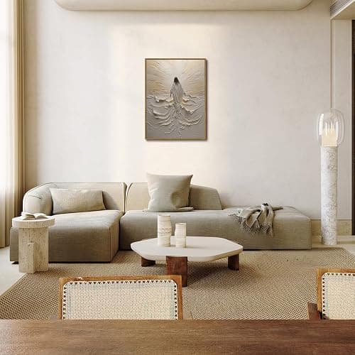 ZZTCYSU Jesus Canvas Wall Art Christian Framed Wall Art Jesus Walking on Water Back Modern Bible Print Religious Faith Artwork Decor for Living Room Bedroom Church 12"x16" Framed thumbnail 5