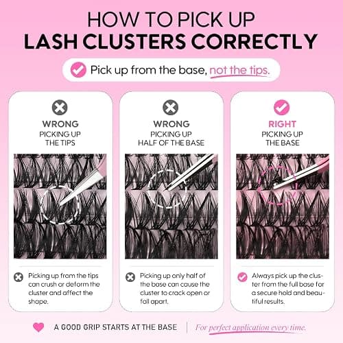 Azenlo Lash Clusters Kit, 240pcs DIY Lash Extensions Kit, 30D+40D Thin Band Lash Clusters, 10-16mm Soft Natural Volume Lashes for Beginners thumbnail 7