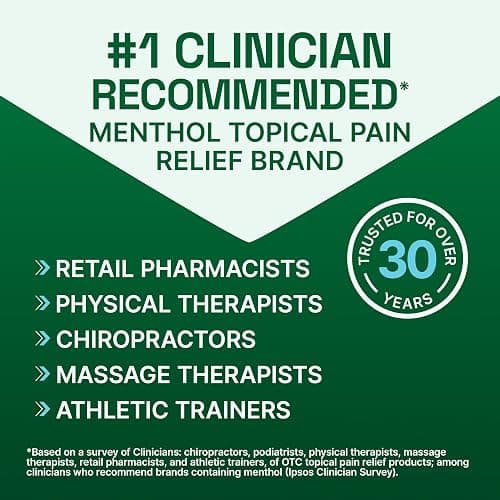 Biofreeze Dry Stick, Mess-Free Relief for Neck, Shoulder, Knee, Hip, Hand & Joint, Cooling Menthol Pain Relief Stick, Up to 100 Uses thumbnail 6