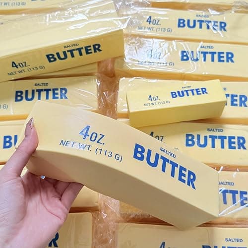 9.5 Inch Giant Butter Squishy Toy, Big Butter-Shaped Slow Rising Squishy Realistic Food Squishies, Large Sticky Butter Sticks Squeeze Toys for Anxiety Relaxation (Butter) thumbnail 3