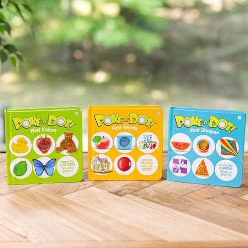 Melissa & Doug Poke-a-Dot! 3Pk First Words, Shapes & Colors, Interactive Children's Board Books with Buttons to Pop, Educational Sensory Toy for Toddlers & Preschoolers Ages 1+ thumbnail 9