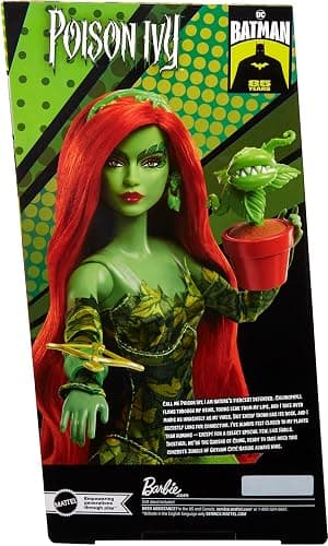 Barbie Signature Poison Ivy Collector Doll with Posable Body, Iconic Outfit, & Accessories, DC Batman 85th Anniversary Collectible thumbnail 6