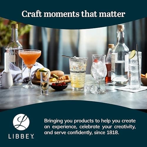 Libbey Heavy Base Drinking Glasses Set of 8, 15.5 Oz Elegant, Weighted Clear Water Glasses, Dishwasher Safe Glass Cups Set for Parties, Birthdays thumbnail 6