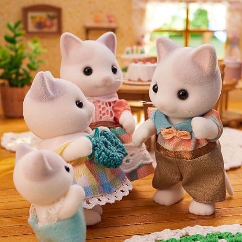 Calico Critters Latte Cat Family - Set of 4 Collectible Doll Figures for Ages 3+ thumbnail 5