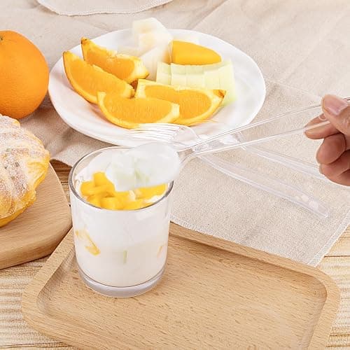 1000 Count Plastic Silverware Heavy Duty - 500 Spoons, 500 Forks, BPA-Free, Heat Resistant, Disposable Plastic Utensils Set, Plastic Cutlery Set, Plasticware Bulk for Party thumbnail 5