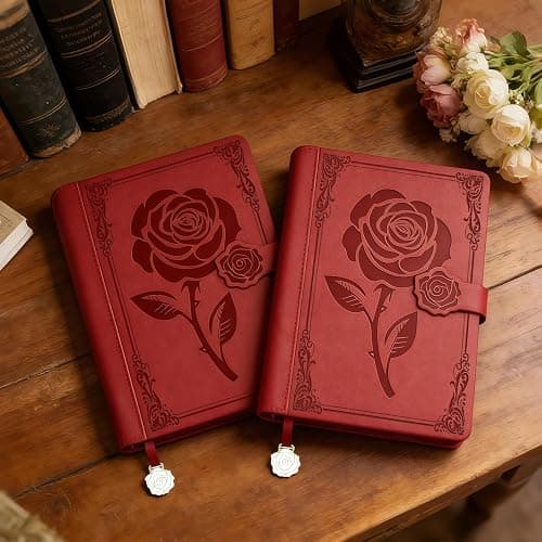 Aocii leather Journal for Women, A5 lined Daily Journals Notebook | Pretty Journaling for Writing, Hardcover Aesthetic Notebook, Lay Flat Note Taking, 224 Pages, Pen included thumbnail 2