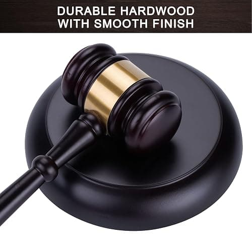 Wooden Judge Hammer Gavel Sound Block for Lawyer Judge Auction Sale,Gavel for Meetings Gavel prop thumbnail 6