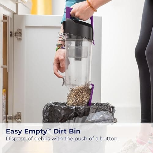 Bissell CleanView Compact Turbo Upright Vacuum with Quick Release Wand, Full Size Power, Compact Size for Apartments & Dorms, 3437F thumbnail 6