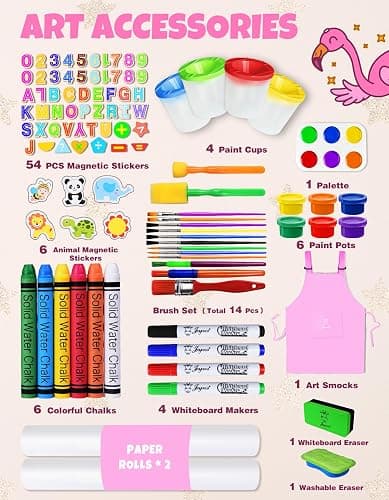 Joyooss Art Easel for Kids Easel for Toddlers,Adjustable Standing Wooden Easels Kids Whiteboard & Chalk Board Kids Dry Erase Board,Art Easel for Kids Easel for Toddlers 2-4 Years thumbnail 5
