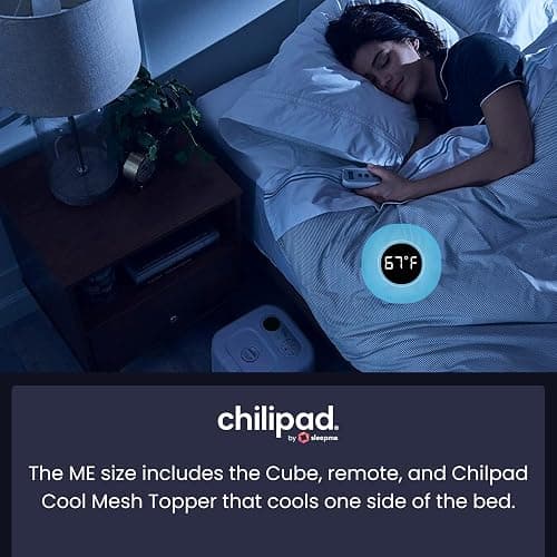 Chilipad Cube Bed Cooling System - Cooling & Heating Mattress Topper, Custom Bed Temperature, Cool Sleep Enhancement, Temp Range of 60-115°F, ME Half King or TwinXL Size (38" W x 80" L), Model: CP502 thumbnail 5
