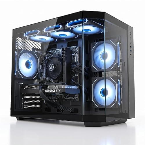ionz Gaming PC - AMD Ryzen 5 5500, Nvidia RTX 3050, 16GB RAM, 1TB NVMe SSD, Windows 11, 500W 80+ PSU, WiFi, (Apex, Black) - Image 1