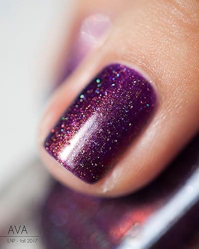 ILNP Ava - Vivid Violet Holographic Nail Polish thumbnail 6