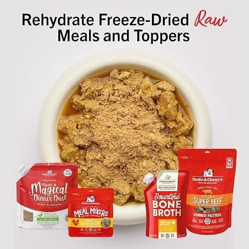 Stella & Chewy's Premium Cage-Free Chicken Bone Broth for Dogs - Joint & Gut Health Support Liquid Food Topper with Collagen & Turmeric, 16 Fl Oz Resealable Pouch thumbnail 8