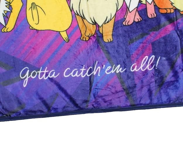 Pokemon Eevee Evolutions Sylveon Umbreon Vaporeon Throw Blanket - 46" x 60" Cozy Soft Fleece Throw Blanket for Bed Couch thumbnail 4