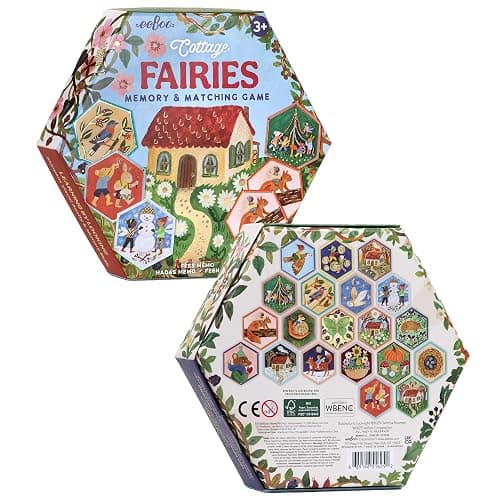 eeBoo: Memory & Matching Game - Cottage Fairies - 20 Hexagon-Shaped Matching Pairs, Nature Themed Concentration Tile Game, Kids Ages 3+, 1-4 Players thumbnail 6