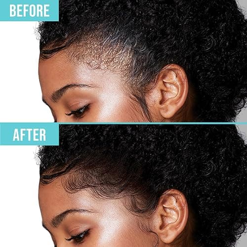 KISS Colors & Care Maximum Hold Edge Fixer, 24 Hour Scented Styling Hair Gel with Biotin, Non-Greasy, Long-Lasting Moisture & Shine for All Hair Types, 30 mL (1.01 US fl. oz.), Sweet Peach thumbnail 5