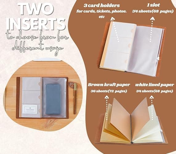 InnoBeta Entomology Gifts for Men and Women, Gifts on National Insect Appreciation Day, Birthday and Christmas, 7.8"x5" Embossed Refillable Notebook with Pen thumbnail 4
