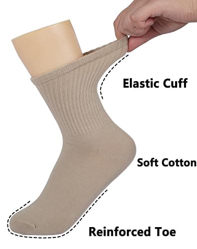 BomKinta Women Casual Calf Socks - Cute Cotton Crew Socks - Soft Above Ankle Sock 6 Pairs Size 5-10 thumbnail 2