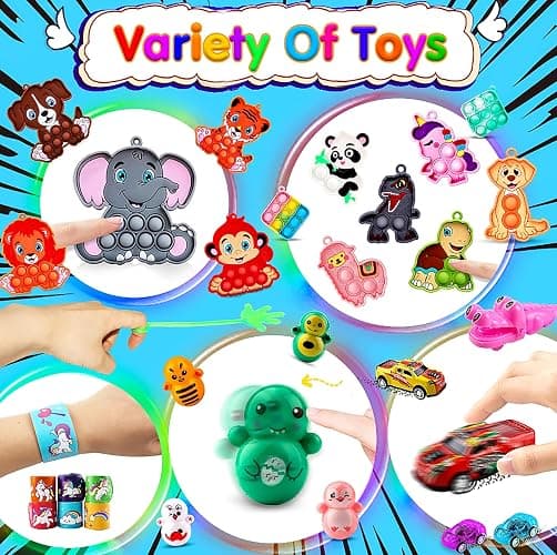 KissFuture 1000 PCS Party Favors for Kids, Fidget Toys Bulk, Prize Treasure Box Toys for Classroom, Birthday Gifts, Pinata Stuffers, Goodie Bags Stuffers for Kids, Carnival Prizes thumbnail 5